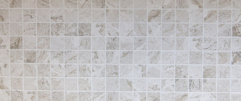 Muestra de mano mosaico azulejo aspecto piedra natural gris beige estructura azulejo backsplash MOS16-HWA4LG_m
