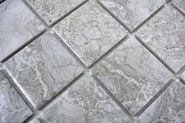 Mosaico de azulejos de piedra natural aspecto gris estructura baño azulejos backsplash MOS16-0204_f | 10 mosaico esteras