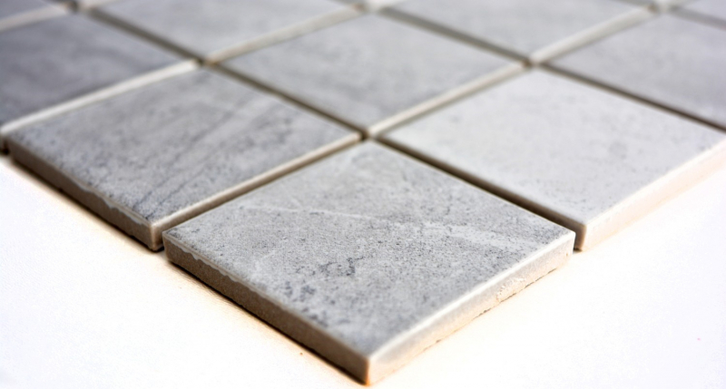 Mosaico de azulejos de piedra natural mirada estructura travertino gris azulejo backsplash MOS16-0211_f | 10 esteras de mosaico