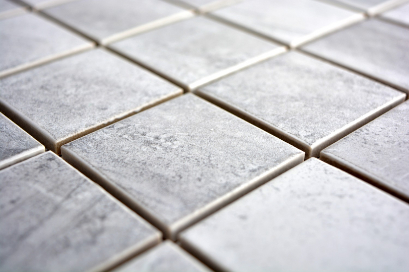 Mosaico de azulejos de piedra natural mirada estructura travertino gris azulejo backsplash MOS16-0211_f | 10 esteras de mosaico