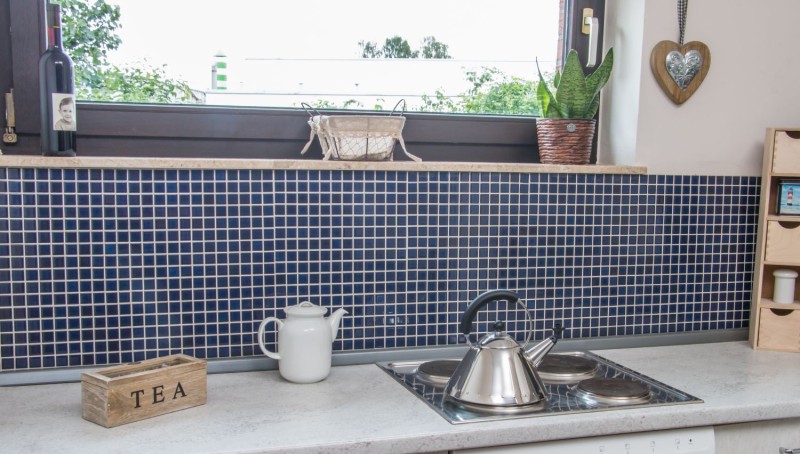 Mosaico de cerámica azulejos de mosaico COBALT AZUL AZUL OSCURO brillante azulejo backsplash cocina cuarto de baño MOS18-0405