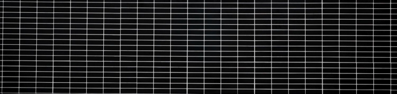 Rod mosaico de azulejos de cerámica negro mate mosaico pared cocina splashback MOS24-0311