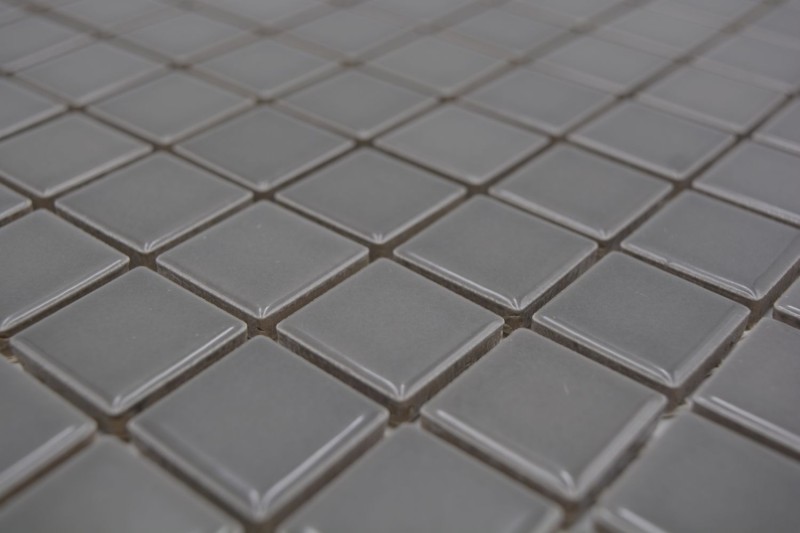 Mosaico de cerámica de metal gris antracita gris oscuro pared de la ducha brillante MOS18D-0204