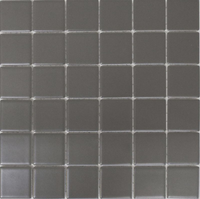 Azulejo de mosaico de cerámica gris metal mate azulejo backsplash cocina backsplash MOS16B-0211
