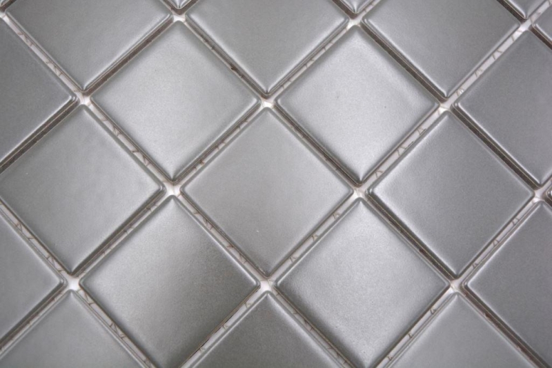 Azulejo de mosaico de cerámica gris metal mate azulejo backsplash cocina backsplash MOS16B-0211