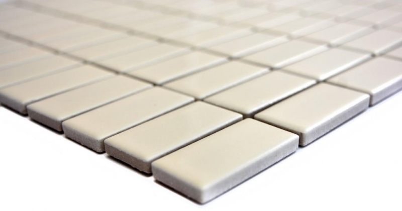 Stick mosaico de cerámica beige brillante azulejo WC azulejo del baño MOS24D-1902