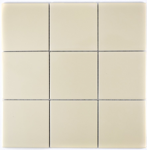 Muestra de mano azulejo mosaico cerámica beige brillante azulejo de baño WC MOS23-1201_m
