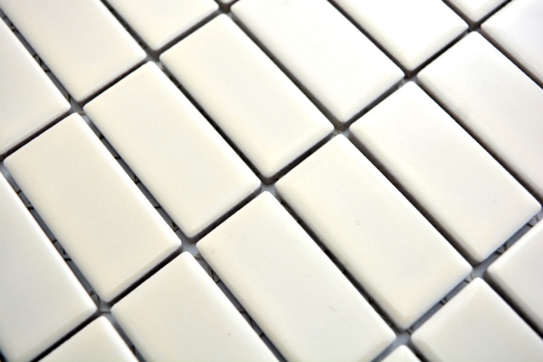 Muestra de mano mosaico cerámica barras beige mate azulejo WC azulejo de baño MOS24D-1911_m
