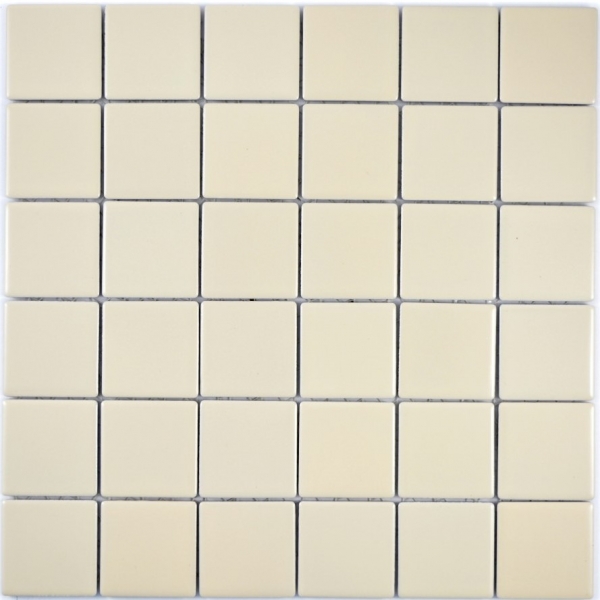 Mosaico azulejo beige magnolia mate azulejo backsplash cocina splashback MOS14-1911_f