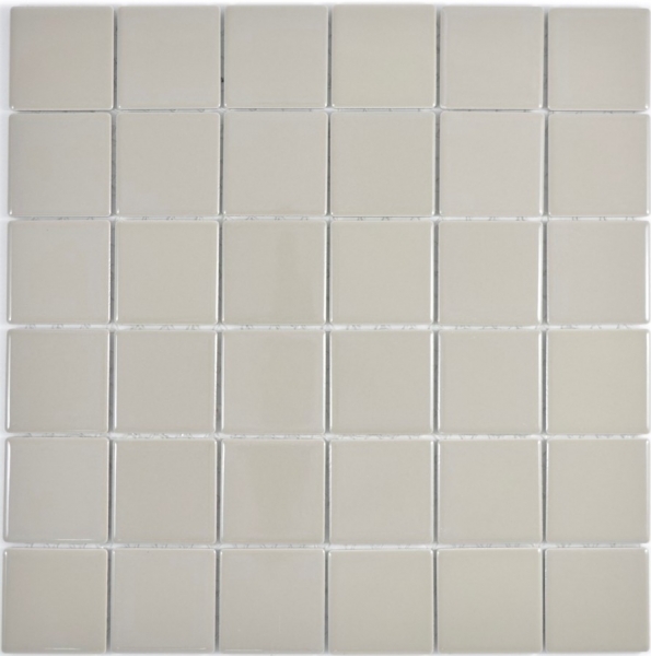Muestra de mano mosaico azulejo SLUDGE GREY MANHATTAN brillante backsplash MOS14-2401_m