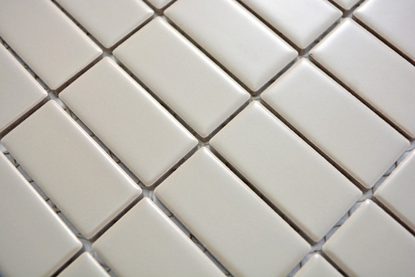 Muestra de mano mosaico cerámica varillas barro mate azulejo WC baño azulejo MOS24D-2411_m
