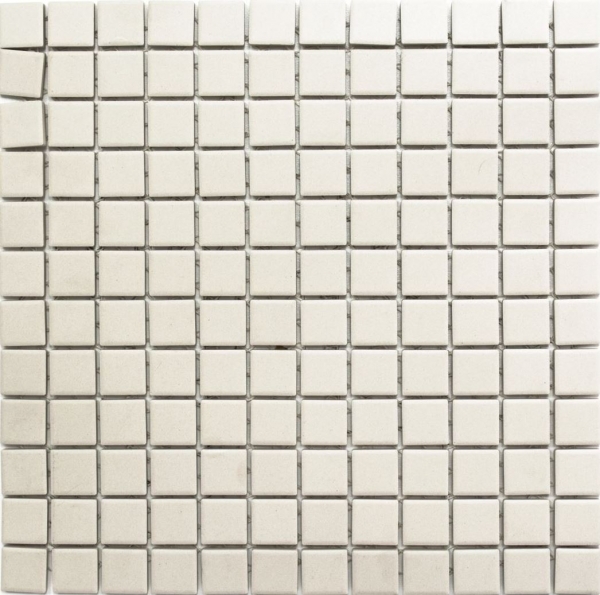 Muestra de mano azulejo mosaico cerámica beige claro sin esmaltar plato de ducha azulejo de suelo MOS18B-1211-R10_m
