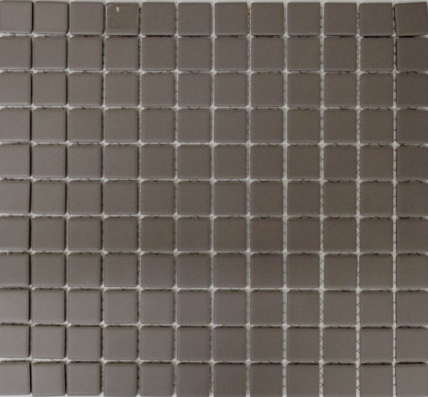 Muestra de mano azulejo mosaico cerámica gris sin esmaltar plato de ducha azulejo de suelo MOS18B-0211-R10_m