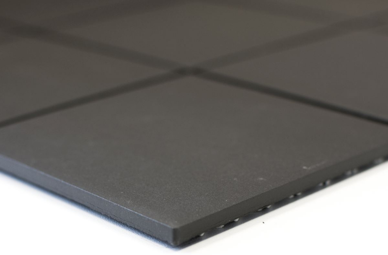 Muestra de mano mosaico azulejo cerámica negro sin esmaltar cocina splashback MOS14-CU922_m