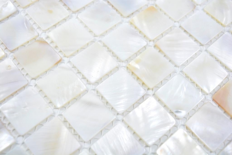 Madre de la perla mosaico concha mosaico blanco beige ducha pared MOS150-SM2525