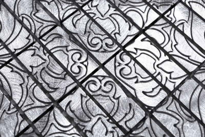 Mosaico azulejo aluminio plata azulejo backsplash cocina backsplash MOS49-C101D
