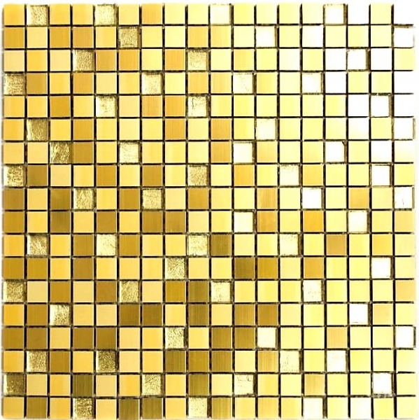 Muestra de mano mosaico azulejo aluminio translúcido aluminio vidrio mosaico Crystal oro MOS49-A307_m