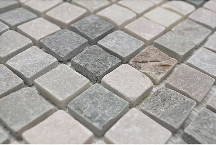 Cuarcita piedra natural mosaico azulejo beige gris pared piso ducha cocina splashback ducha pared - MOS36-0206