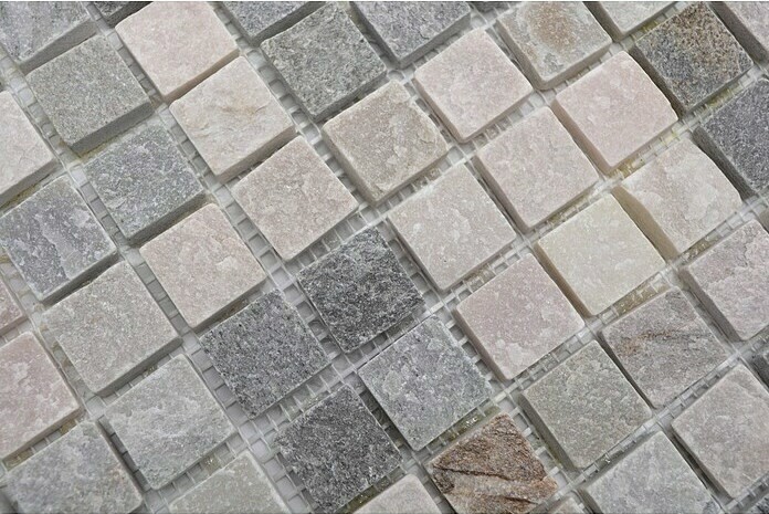 Cuarcita piedra natural mosaico azulejo beige gris pared piso ducha cocina splashback ducha pared - MOS36-0206