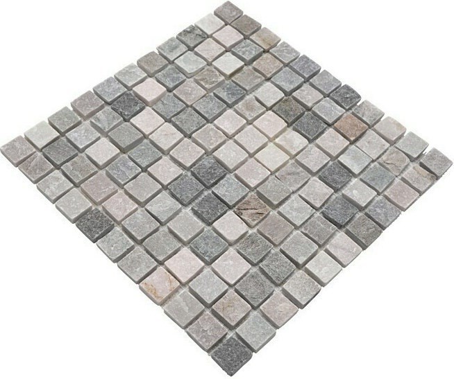 Cuarcita piedra natural mosaico azulejo beige gris pared piso ducha cocina splashback ducha pared - MOS36-0206
