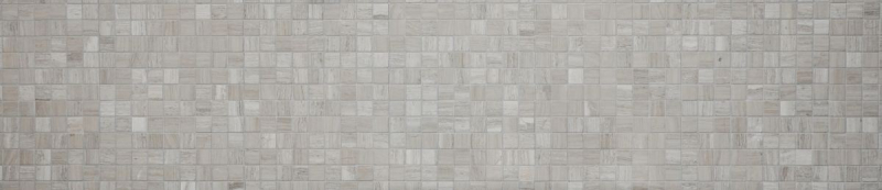 Mármol mosaico azulejo piedra natural gris claro raya gris mirada ducha pared piso - MOS42-0204