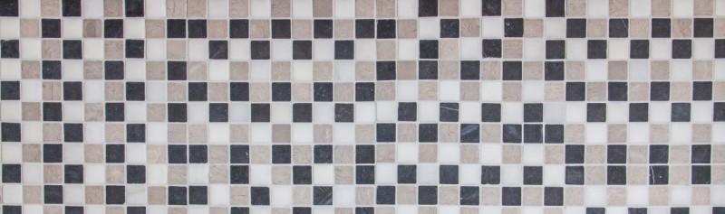 Mosaico de mármol piedra natural beige gris negro pared backsplash - MOS40-MOS32/1125