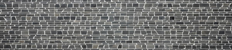 Muestra de mano mosaico azulejo mármol piedra natural ladrillo negro mosaico Neromarquina MOS40-0210_m