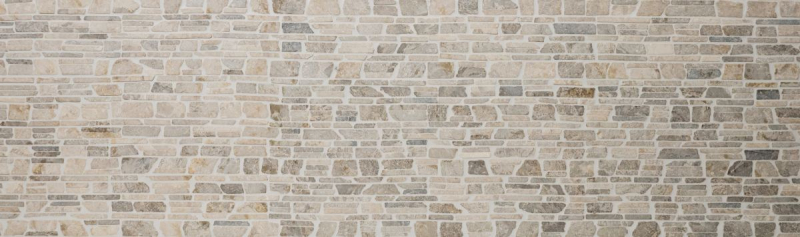 Muestra de mano mosaico azulejo mármol piedra natural gris ladrillo mosaico MOS40-0230_m