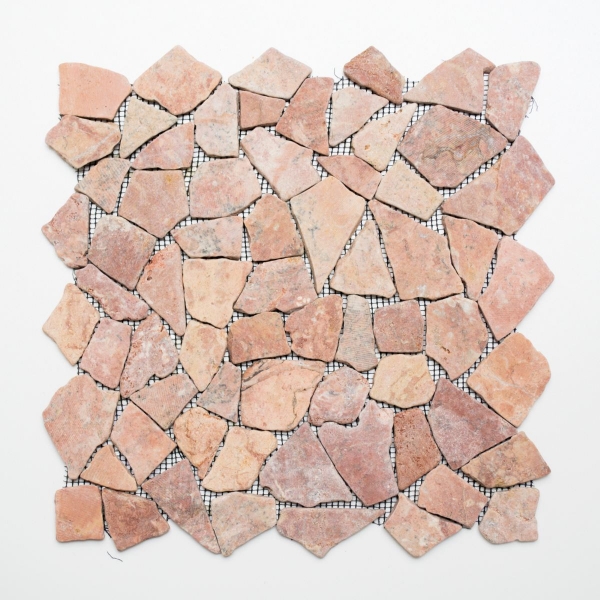 Mosaico de mármol piedra natural rojo cantera Ciot Rossoverona MOS44-30-140_f