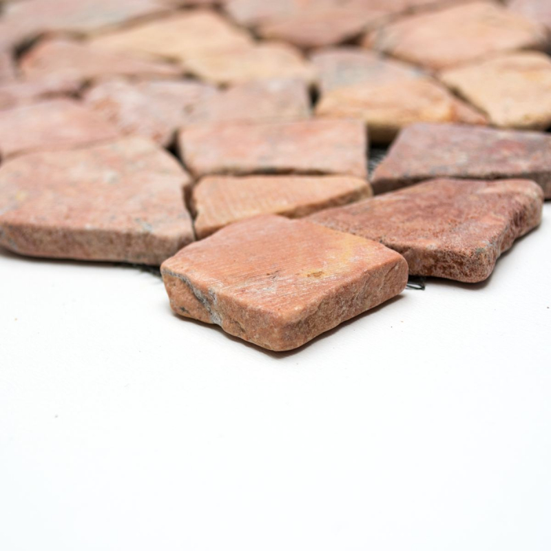 Mosaico de mármol piedra natural rojo cantera Ciot Rossoverona MOS44-30-140_f