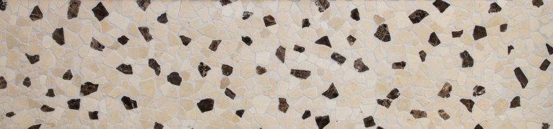 Mármol cantera piedra natural beige marrón poligonal Castanao Crema azulejo backsplash pared revestimiento - MOS44-30-190