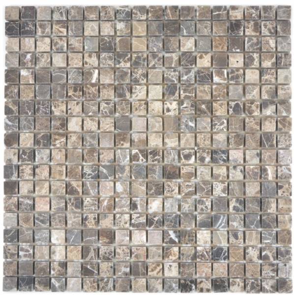 Muestra de mano mosaico azulejo mármol piedra natural beige Castanao MOS38-1313_m