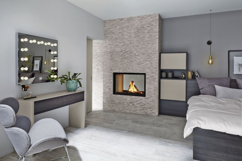 Splitface mármol mosaico de pared de piedra natural de ladrillo gris claro raya backsplash azulejo de la pared - MOS40-3D20