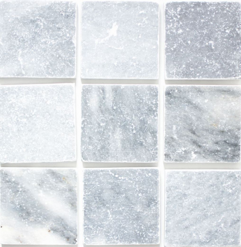 Azulejo mármol piedra natural Bardiglio gris claro antracita piedra natural azulejo aspecto antiguo azulejo backsplash plato de ducha azulejo de pared - MOSF-45-40010