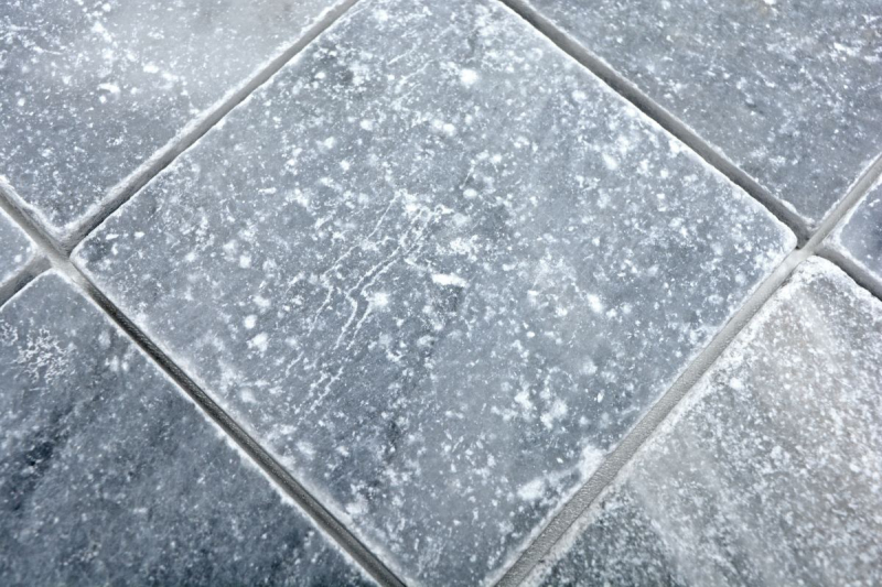 Azulejo mármol piedra natural Bardiglio gris claro antracita piedra natural azulejo aspecto antiguo azulejo backsplash plato de ducha azulejo de pared - MOSF-45-40010