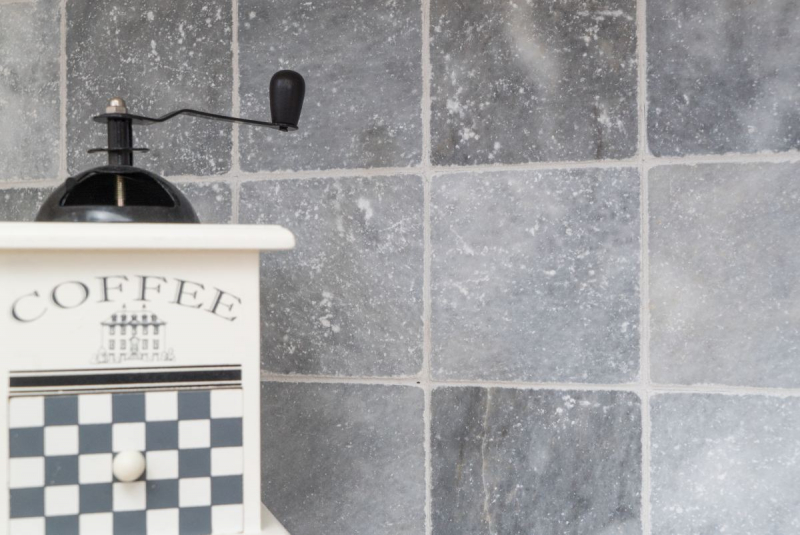 Azulejo mármol piedra natural Bardiglio gris claro antracita piedra natural azulejo aspecto antiguo azulejo backsplash plato de ducha azulejo de pared - MOSF-45-40010