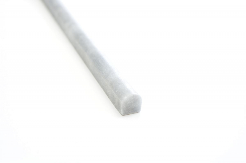 Borde Bardiglio mármol piedra natural gris claro antracita perfil lápiz aspecto antiguo cocina pared baño suelo sauna - MOSPENC-40315