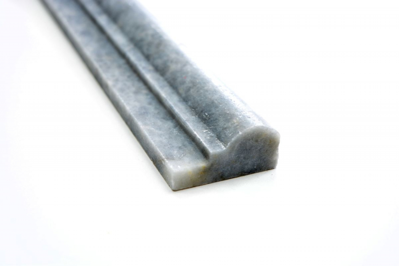 Borde de mármol piedra natural Bardiglio gris claro antracita perfil de piedra natural de aspecto antiguo pared de la cocina cuarto de baño piso sauna - MOSProf-40348