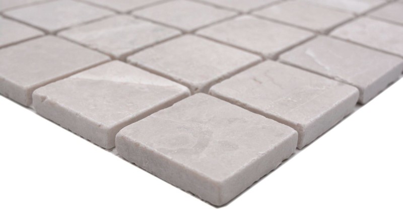 Mármol mosaico de azulejos de piedra natural marfil crema claro beige backsplash pared azulejos cocina cuarto de baño - MOS36-0106