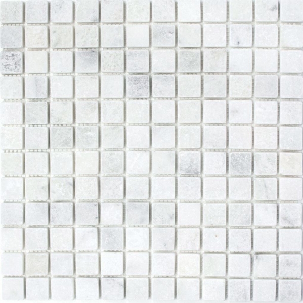 Mármol azulejo de mosaico de piedra natural Ibiza blanco gris claro crema backsplash ducha pared piso baño - MOS40-42023
