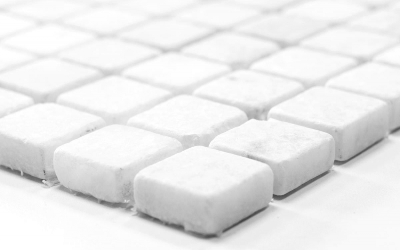 Mármol azulejo de mosaico de piedra natural Ibiza blanco gris claro crema backsplash ducha pared piso baño - MOS40-42023
