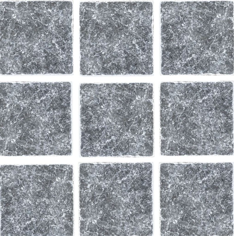 Azulejo mármol piedra natural nero negro antracita gris oscuro piedra natural aspecto antiguo azulejo suelo cocina pared - MOSF-45-46093