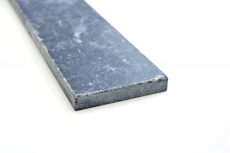 Zócalo de mármol piedra natural nero negro antracita gris oscuro zócalo de piedra natural aspecto antiguo pared cocina suelo baño - MOSSock-43470