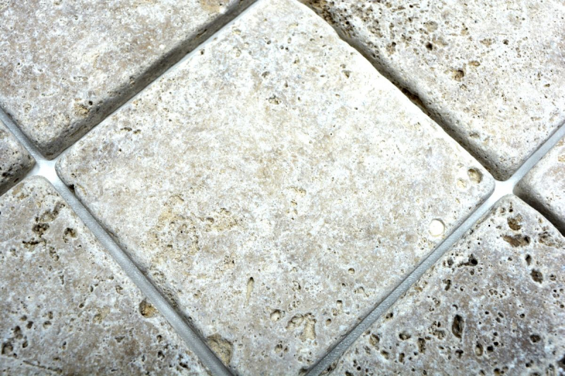 Azulejo Travertino piedra natural Noce nogal marrón azulejo de piedra natural aspecto antiguo plato de ducha pared de ducha cocina azulejo - MOSF-45-46116