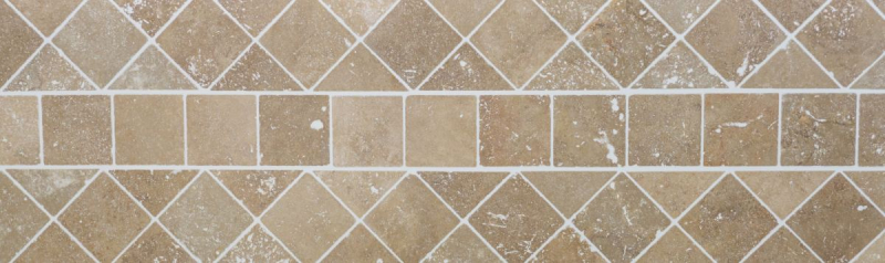 Azulejo Travertino piedra natural Noce nogal marrón azulejo de piedra natural aspecto antiguo plato de ducha pared de ducha cocina azulejo - MOSF-45-46116