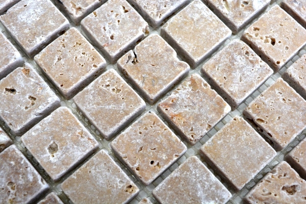 Mosaico Azulejos Travertino Piedra Natural Nogal Noce Antiguo Travertino MOS43-44023_f