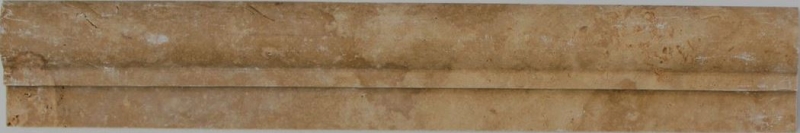 Borde travertino piedra natural noce nogal marrón perfil de piedra natural aspecto antiguo pared suelo baño cocina aseo sauna - MOSProf-44348