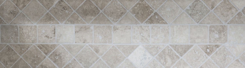 Azulejo Travertino piedra natural Chiaro beige crema azulejo de piedra natural aspecto antiguo plato de ducha pared de ducha cocina azulejo - MOSF-45-46079