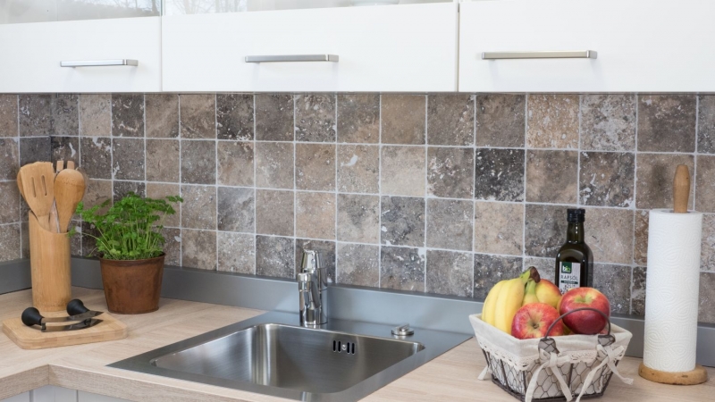 Azulejo Travertino piedra natural plata blanco gris claro piedra natural azulejo plata aspecto antiguo plato de ducha azulejo de pared cocina - MOSF-45-47010