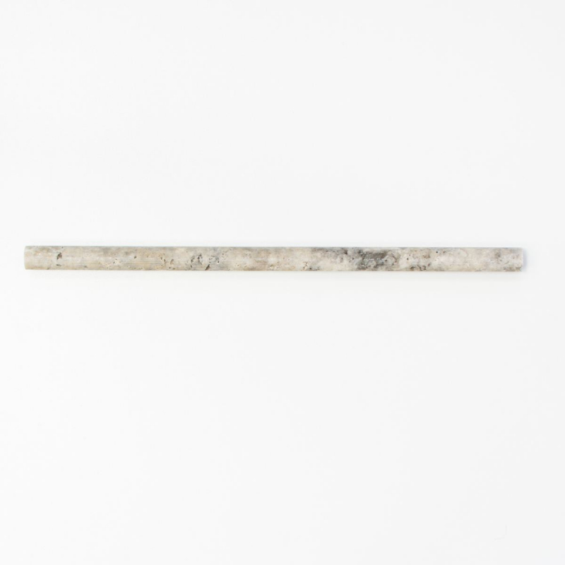 Borde Travertino piedra natural Plata plata blanco gris claro piedra natural perfil Lápiz plata aspecto antiguo pared suelo cocina - MOSPENC-47315